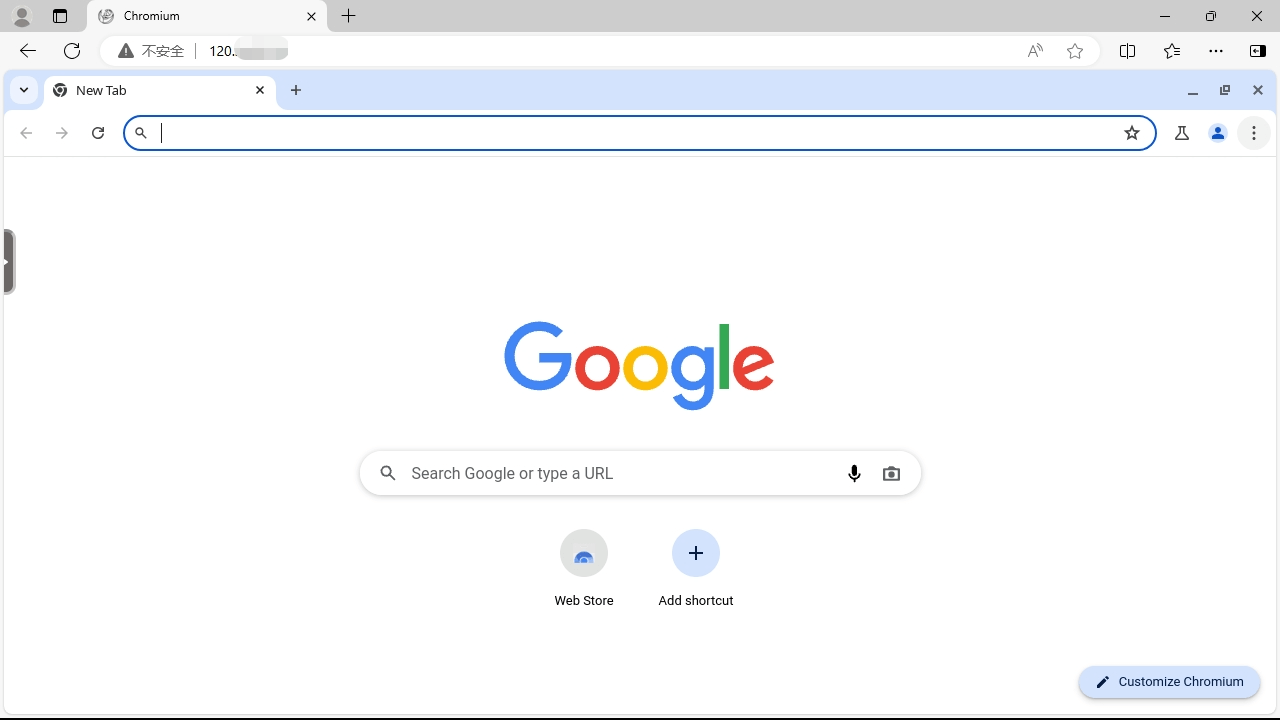 Chromium 屏幕截图